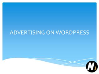 ADVERTISING ON WORDPRESS