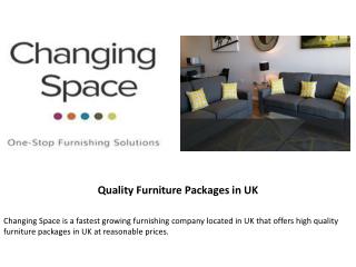 Quality Furniture Packages in UK