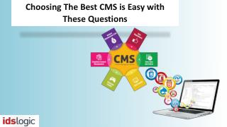 Choosing The Best CMS is Easy With These Questions