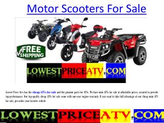 Motor Scooters For Sale