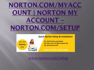 Norton.com/MyAccount | Norton My Account – Norton.com/Setup