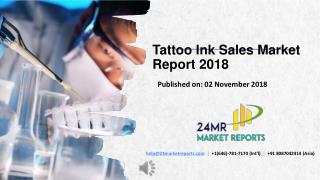 Tattoo Ink Sales Market Report 2018