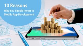 10 crucial reasons to invest in mobile app development