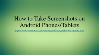 6 Easy Ways to Take Screenshot on Android Devices