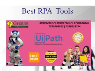 Best RPA Tools