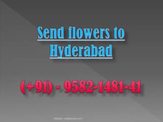 Send Flowers to Hyderabad | 9582-1481-41