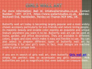 Girls wall art