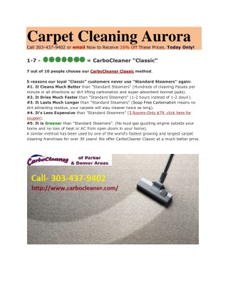Carpet Cleaning Aurora