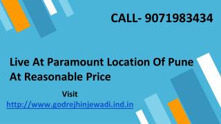 Live At Paramount Location Of Pune At Reasonable Price