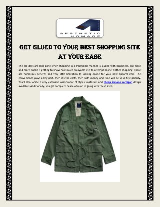 Get glued to your best shopping site at your ease