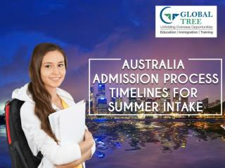 Australian Education Consultants | Timeline for Summer Intake - Global Tree, India