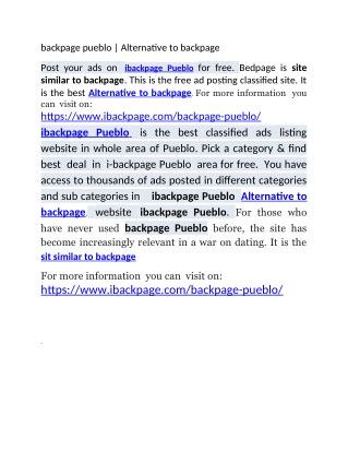 backpage rockies | Alternative to backpage | site similar to backpage