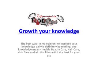 Growth your knowledge