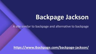 Backpage Jackson | site similar to backpage | alternative to backpage | ibackpage