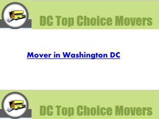 Mover in Washington DC