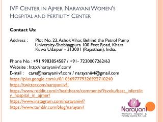 IVF Center in Ajmer Narayani Women's Hospital and Fertility Center