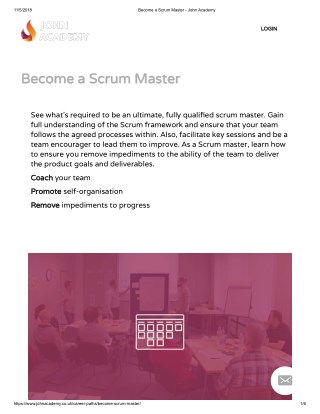 SCRUM Immersion Video Training Course - John Academy