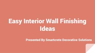 Decorative Interior Wall Finishes in Dubai | Smartcrete Decorative Solutions