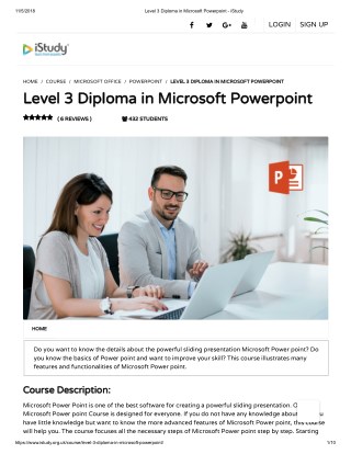 Diploma in Microsoft Powerpoint - istudy