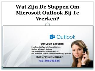 Wat Zijn De Stappen Om Microsoft Outlook Bij Te Werken?