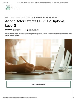 Adobe After Effects CC 2017 Diploma - LIBM