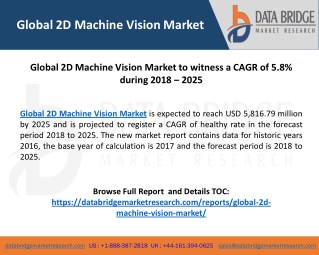 Global 2D Machine Vision Market Analysis, Size, Market Shares, Industry Challenges and Opportunities to 2025