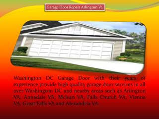 Garage Door Repair Arlington VA