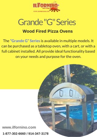 Ilfornino Grande G Series Wood Fired Pizza Oven