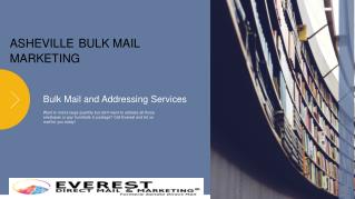 Asheville Bulk Mail Marketing