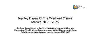 Overhead Cranes Market
