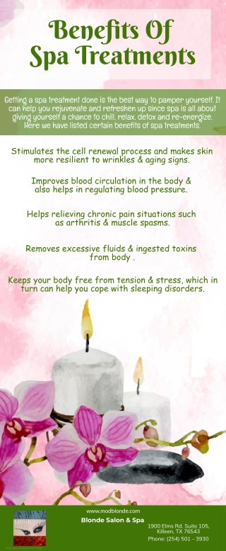 Benefits Of Spa Treatments