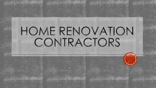 Home Renovation Contractors