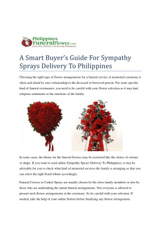 Sympathy Sprays Delivery To Philippines-converted