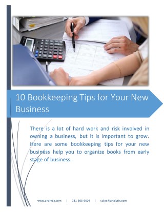 10 Bookkeeping Tips for Your New Business