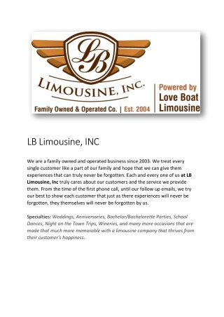 Limousine Service Los Angeles LA| Limousine LA| LA Limousine Rental
