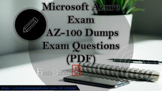 Download Microsoft AZ-100 Exam Dumps, AZ-100 Practice Questions PDF