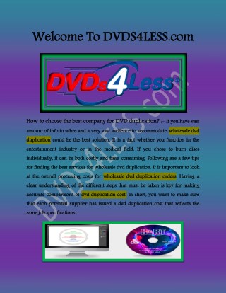 Dvd duplication service cheap,cd duplication services - www.dvds4less.com