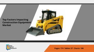 Construction Equipment Market to Reach $288.8 Billion, Globally, by 2022