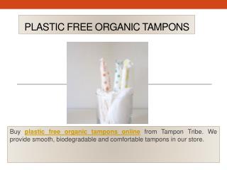 Plastic Free Organic tampons