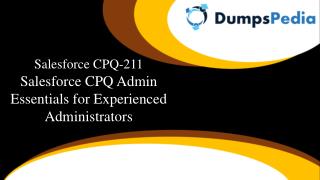 CPQ-211 Practice Dumps