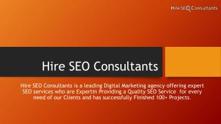Best SEO Service By ( Hire SEO Consultants)