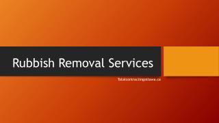 Rubbish Removal Services