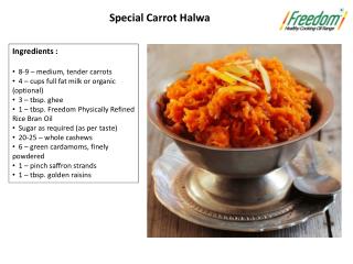 Special Carrot Halwa