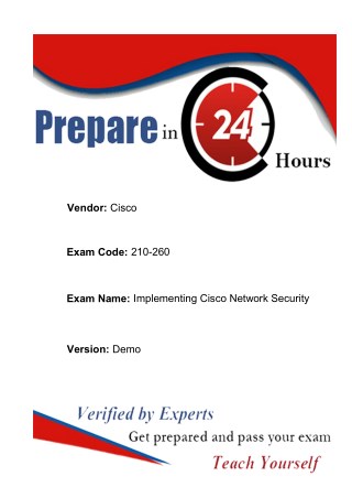 Pass Cisco 210-260 Exam in First Attempt - Cisco 210-260 Briandumps