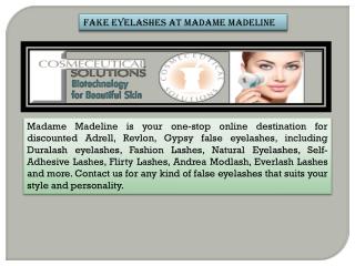 Fake Eyelashes At Madame Madeline