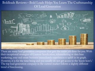 Boldleads Reviews - Bold Leads Helps You Learn The Craftsmanship Of Lead Generation
