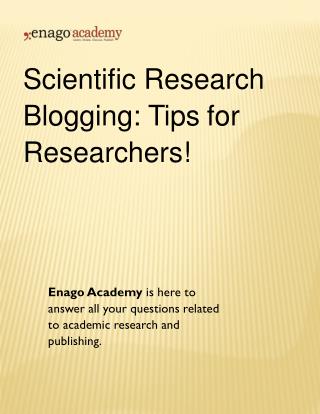 Scientific Research Blogging_ Tips for Researchers!