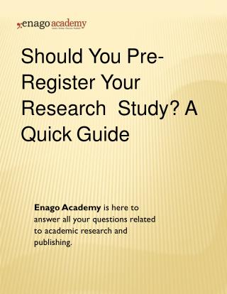 Should You Pre-Register Your Research Study_ A Quick Guide