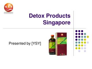 Yi Shi Yuan Offering Detox Products in Singapore