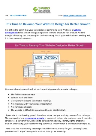 It’s Time to Revamp Your Website Design for Better Growth